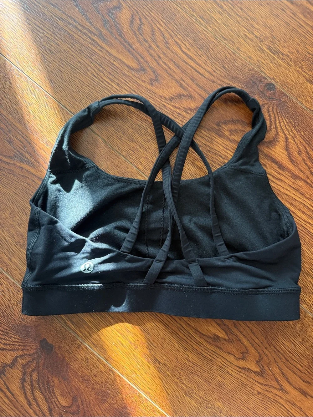 lululemon athletica Black Strappy Cross-Back Sports Bra